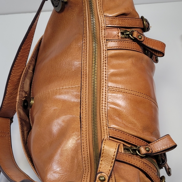 Born Brown Leather Slouchy Shoulder Bag - Picture 4 of 10